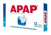 APAP 500 mg x  12 tabletek