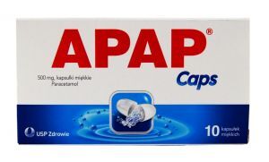 APAP Caps 500mg x 10 kapsułek