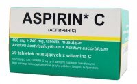 ASPIRIN + VIT. C x 20 tbl. DELFARMA
