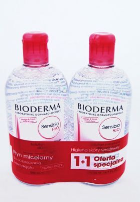 BIODERMA Sensibio H2O płyn micelarny zestaw 500 ml (+500ml)