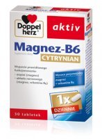 DOPPELHERZ aktiv Magnez-B6 Cytrynian 30tab.