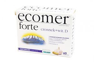 ECOMER Forte czosnek+witamina D 60 kapsułek