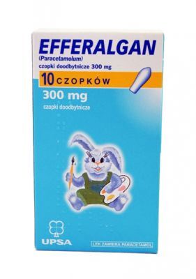 EFFERALGAN CZOPKI 300 mg x 10