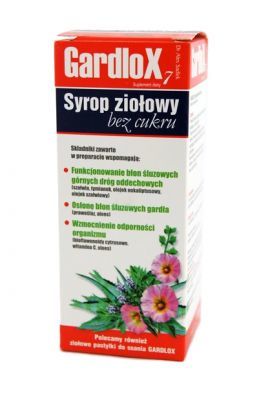 GARDLOX syrop ziołowy bez cukru 120 ml