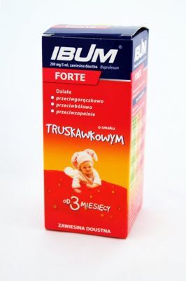 IBUM Forte truskawka zawiesina 100 ml