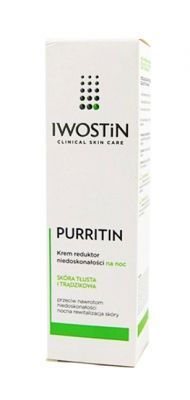 IWOSTIN Purritin krem reduktor niedoskonałości na noc 40 ml