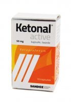 KETONAL ACTIVE 50 mg x 10 kaps.