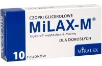 MiLAX-M Czopki glicerolowe dla dorosłych
