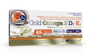 OLIMP Gold Omega 3 D3+K2 x 30kaps.