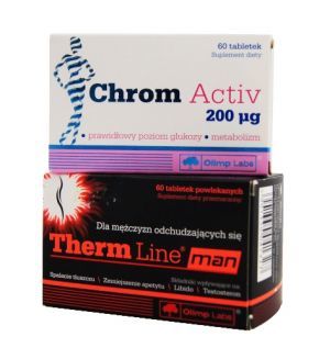 Olimp THERM LINE Man 60 tabletek + W ZESTAWIE CHROM ACTIV
