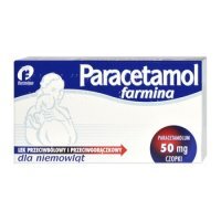 Paracetamol 50mg x 10 czopków Farmina