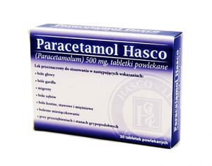PARACETAMOL Hasco 500 mg 30 tabletek