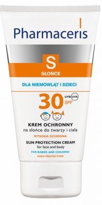 Pharmaceris S Sun Protection krem ochronny na słońce do twarzy i ciała dla dzieci SPF30 180 ml
