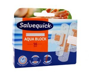 SALVEQUICK Aqua Block plastry wodoodporny 16 sztuk