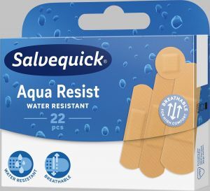 SALVEQUICK Aqua Resist plastry wodoodporne 22 sztuki