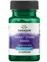 SWANSON Chelat Miedzi 2 mg x 60 kaps.