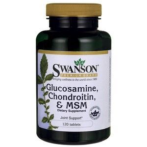 SWANSON Glukozamina, Chondroityna, MSM (Data ważności: 30.06.2018)