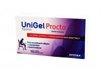 UNIGEL Procto Apotex 10 czopków doodbytniczych