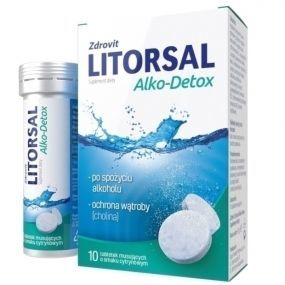 ZDROVIT LITORSAL Alko-Detox 10 tabletek musujących